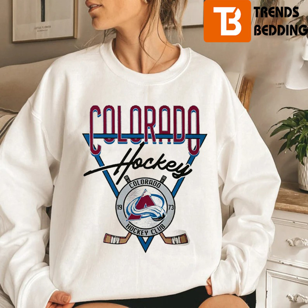Colorado Avalanche Hockey Club  90S Printed Sweatshirt